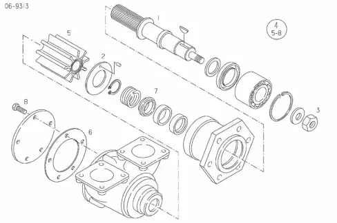 MAN Raw Water Pump 50065007011