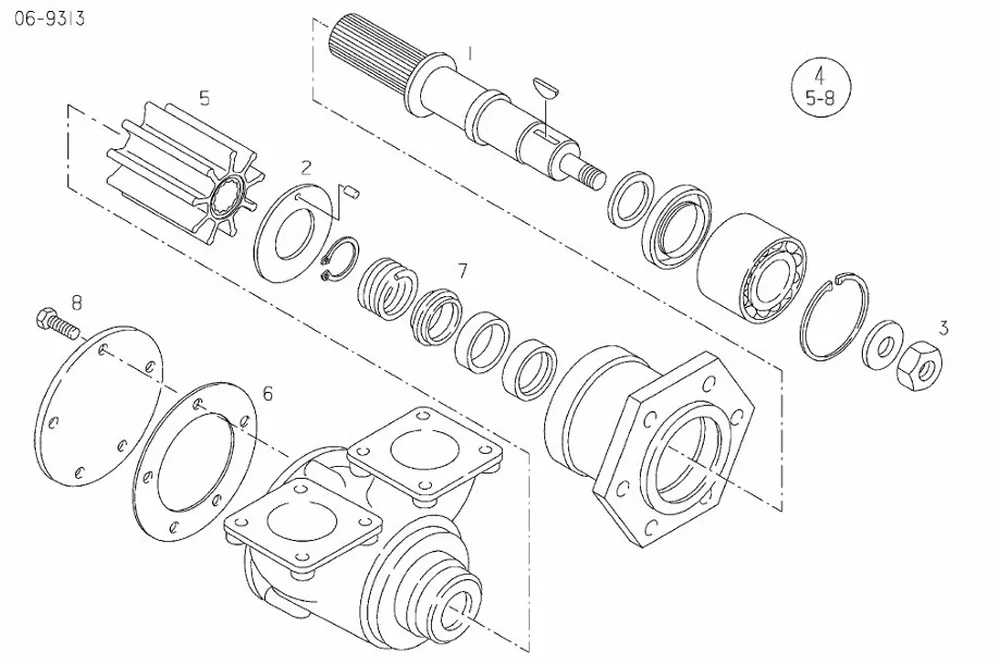MAN Raw Water Pump 50065007011